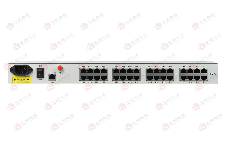 飛暢科技-32路電話+16E1+4FE+4GE+2路數(shù)據(jù)+SNMP+console（19英寸，物理隔離）電話光端機(jī)